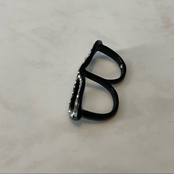 Cat Eye Double Finger Ring - Picture 2 of 2